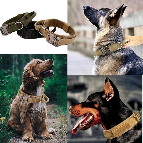 Miniatura 6 de Collar táctico para perro Collar militar para perro Collar de perro ajustable Collar de nylon para perro Hebilla de metal de alta resistencia con