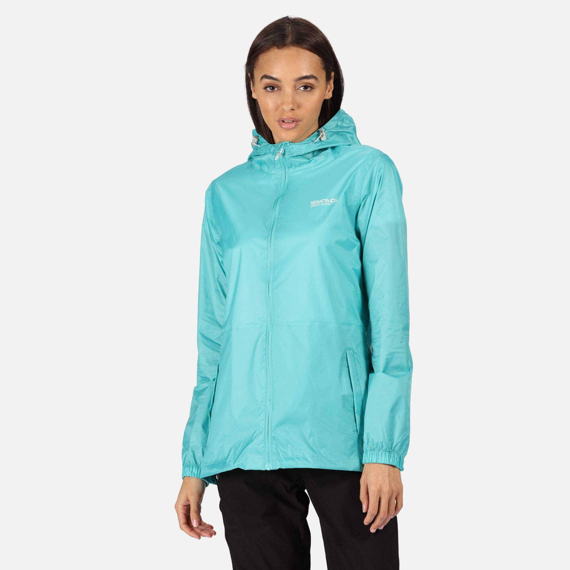 Regatta Pack-it Ii' Damen atmungsaktive versiegelte Nähte verstaubare Kapuzenjacke wasserdichte Schale – Bild 2