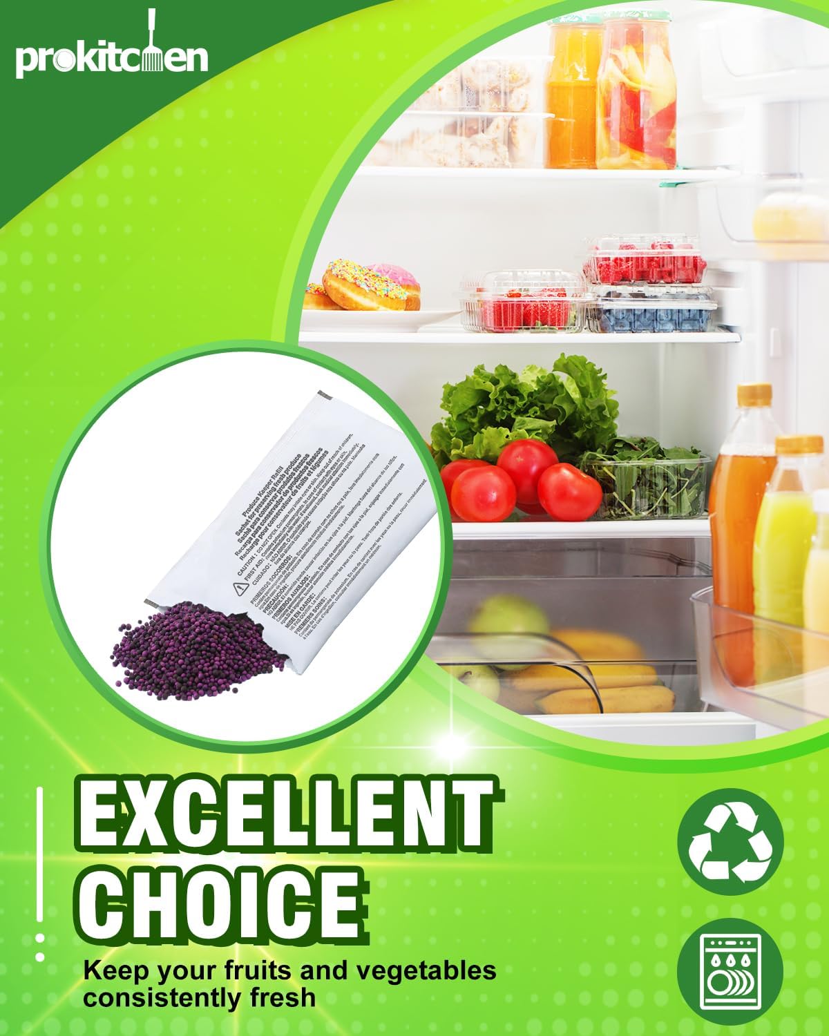 8 Pack Produce Saver FRPAPKRF2PK FRPAPKRF Produce Keeper Filter Replacement Compatible with Frigidaire Pure Air Produce Keeper