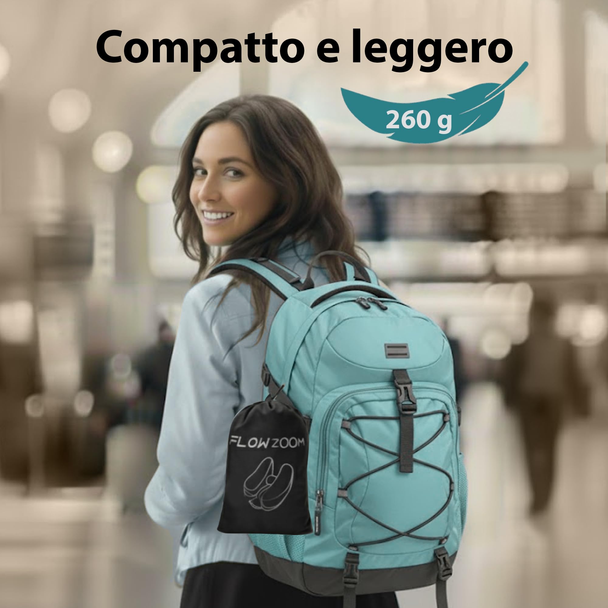 FLOWZOOM Cuscini da viaggio gonfiabili AIR Duo Premium (Taglia L e M)