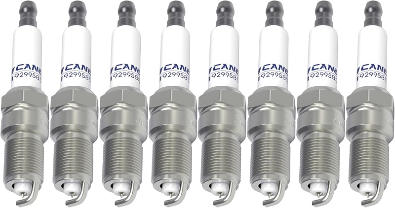 Jogo de velas de ignição TICANEE 41-962 com eletrodo de platina para motores GM V8 4.8L, 5.3L, 6.0L e 6.2L – 8 unidades