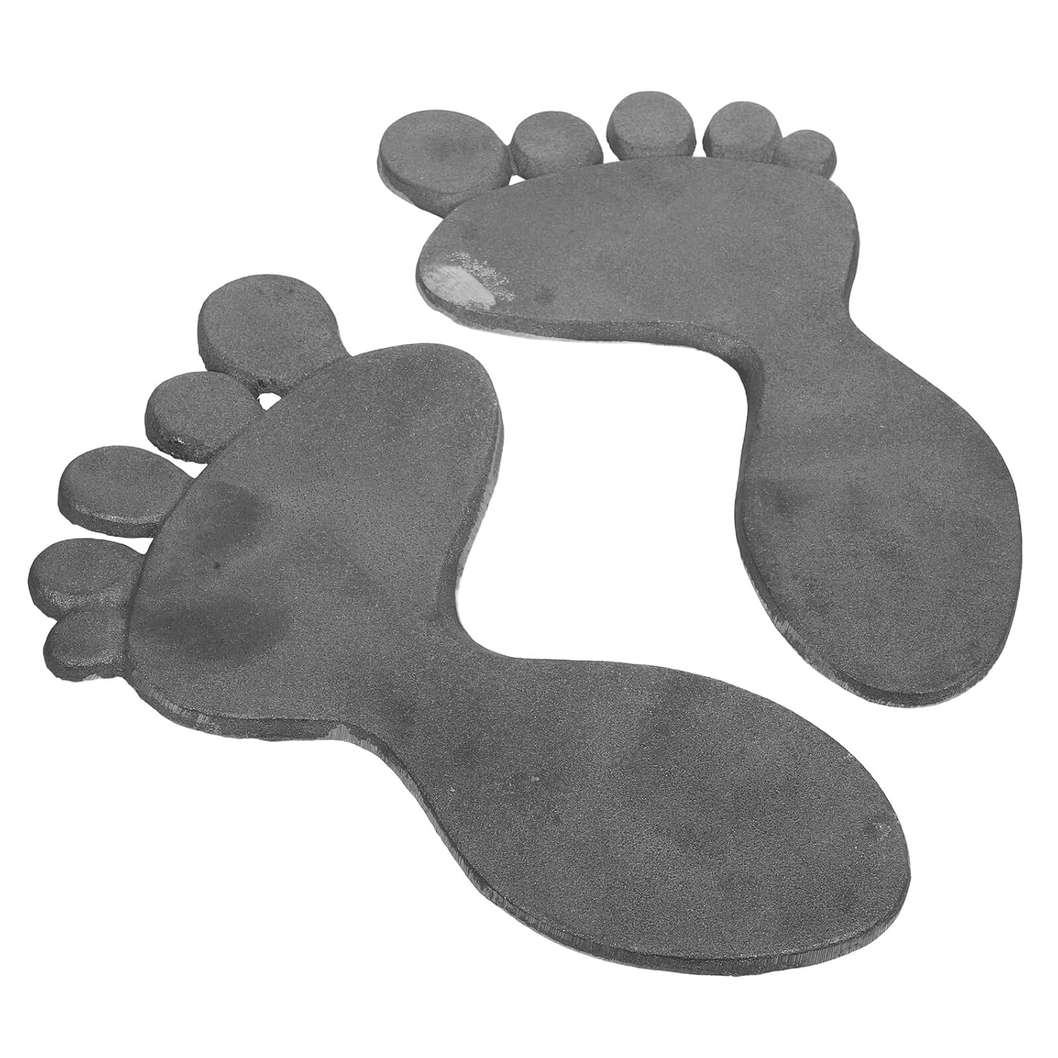 Cast Iron Stepping Stones Footprint Mats for Garden Walkway Outdoor Decorative Lawn Pads Durable Footprint Path Stones for Patio Landscaping
