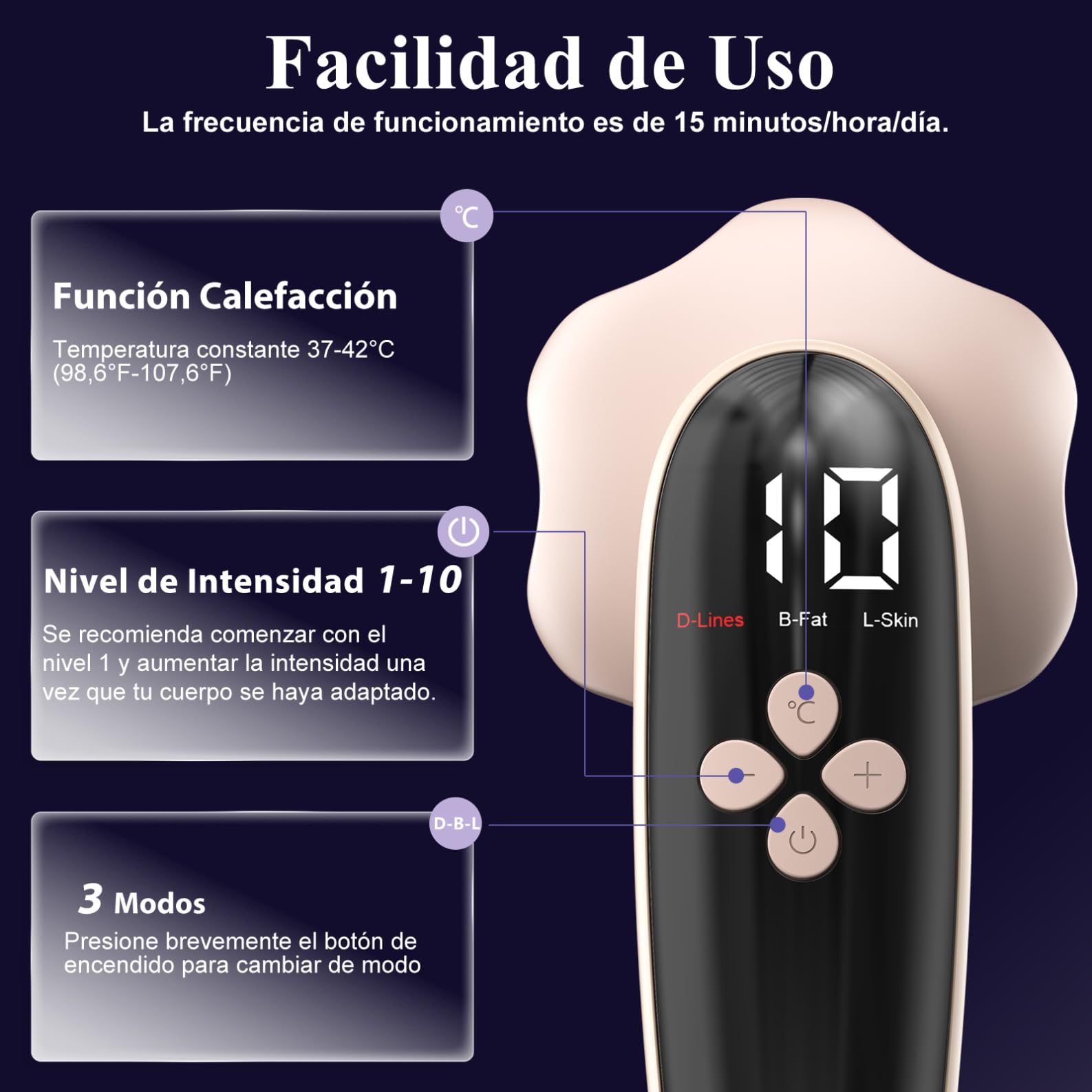 Masaje Anti Celulitis Masajeador, Aparato Anti Celulitis, 3 en 1 Masajeador Anticelulítico Multifuncionales Portátiles Para el Tamaño, Vientre, Nalgas, Brazosy Piernas, Unise, Hombres para Levantar - 2