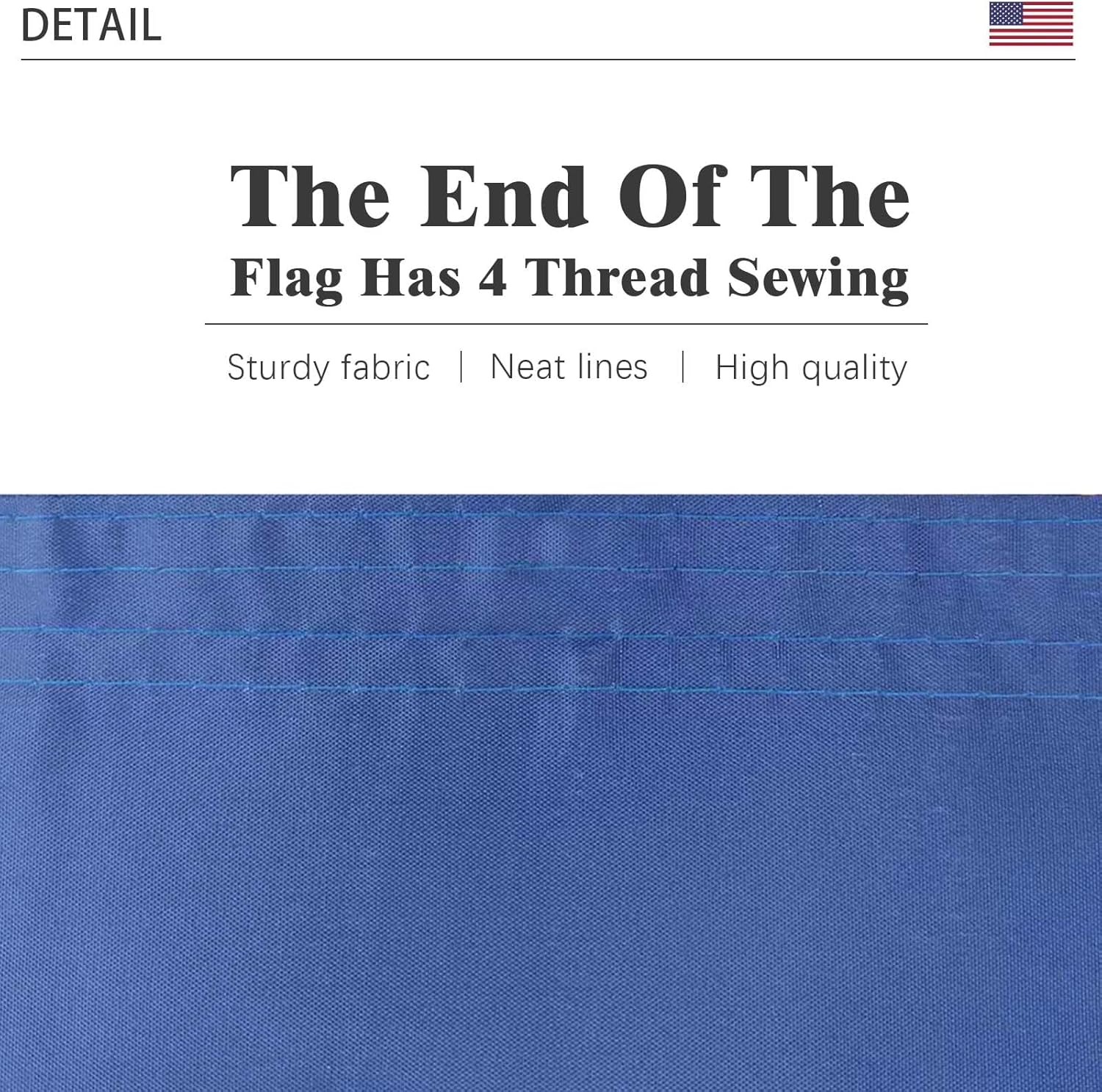 South Carolina State Flag 3x5 Outdoor Double Sided State of South Carolina Flags 3 Layers 240D Polyester Sewing 4 Rows of Thread with Durable Canvas Header and Brass Grommets - Image 4