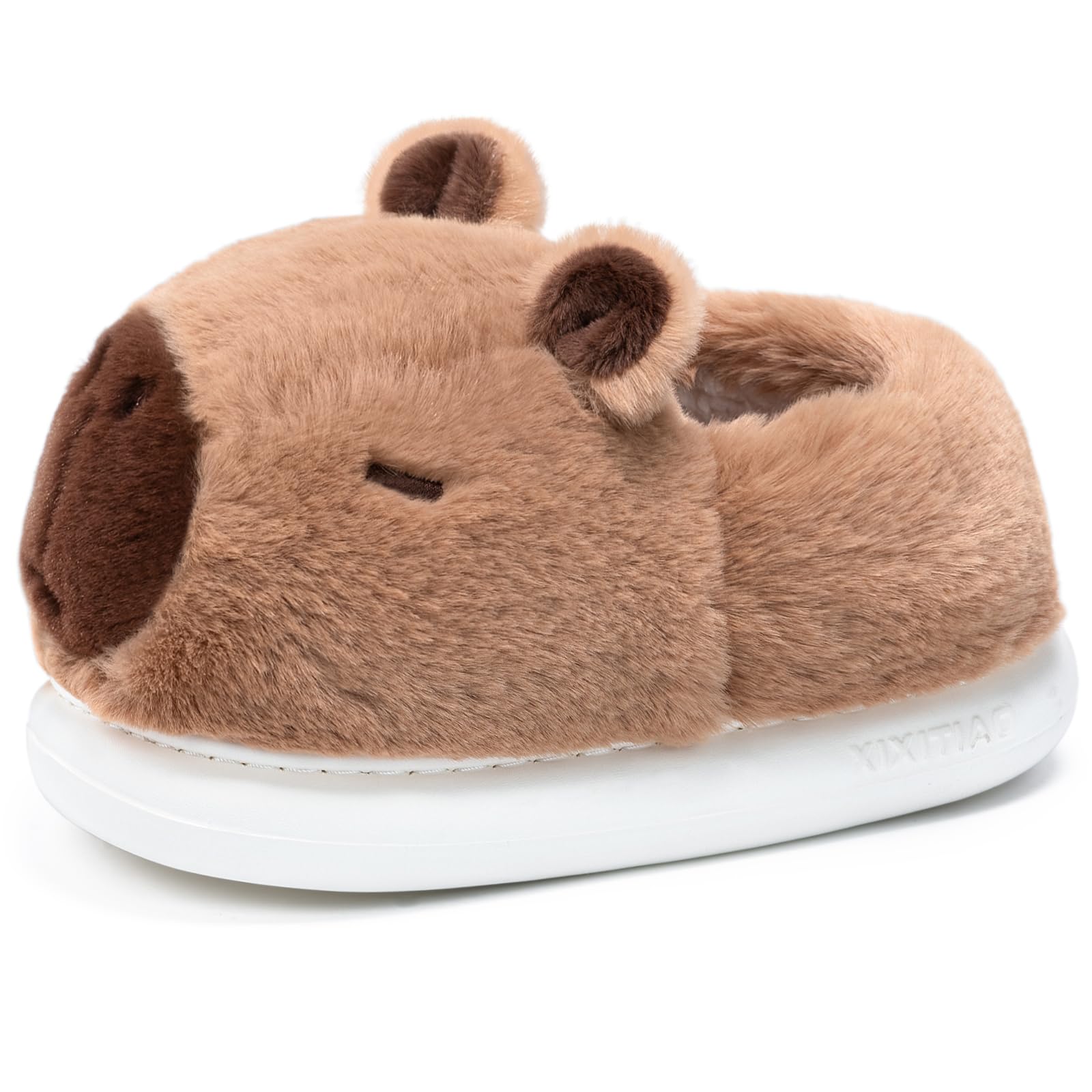 Capybara Slippers for Women Men Cute Fluffy Animal Slippers Warm Winter Wear Home Cozy Furry Soft Indoor Kawaii