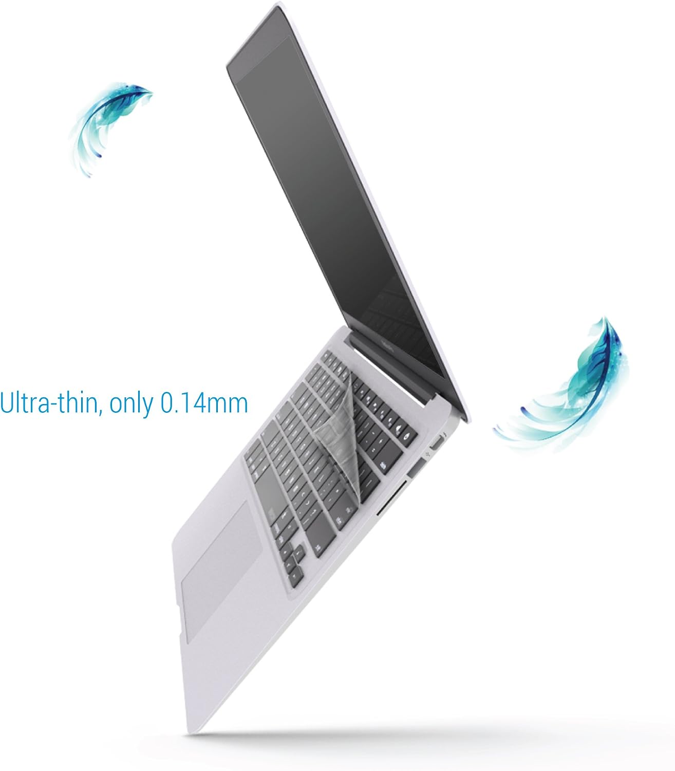 iBenzer Macaron Series Keyboard Cover for MacBook Pro 13" 15" 17" (with or w/Out Retina Display) MacBook Air 13" and iMac Wireless Keyboard, TPU, MKC01TPU-A