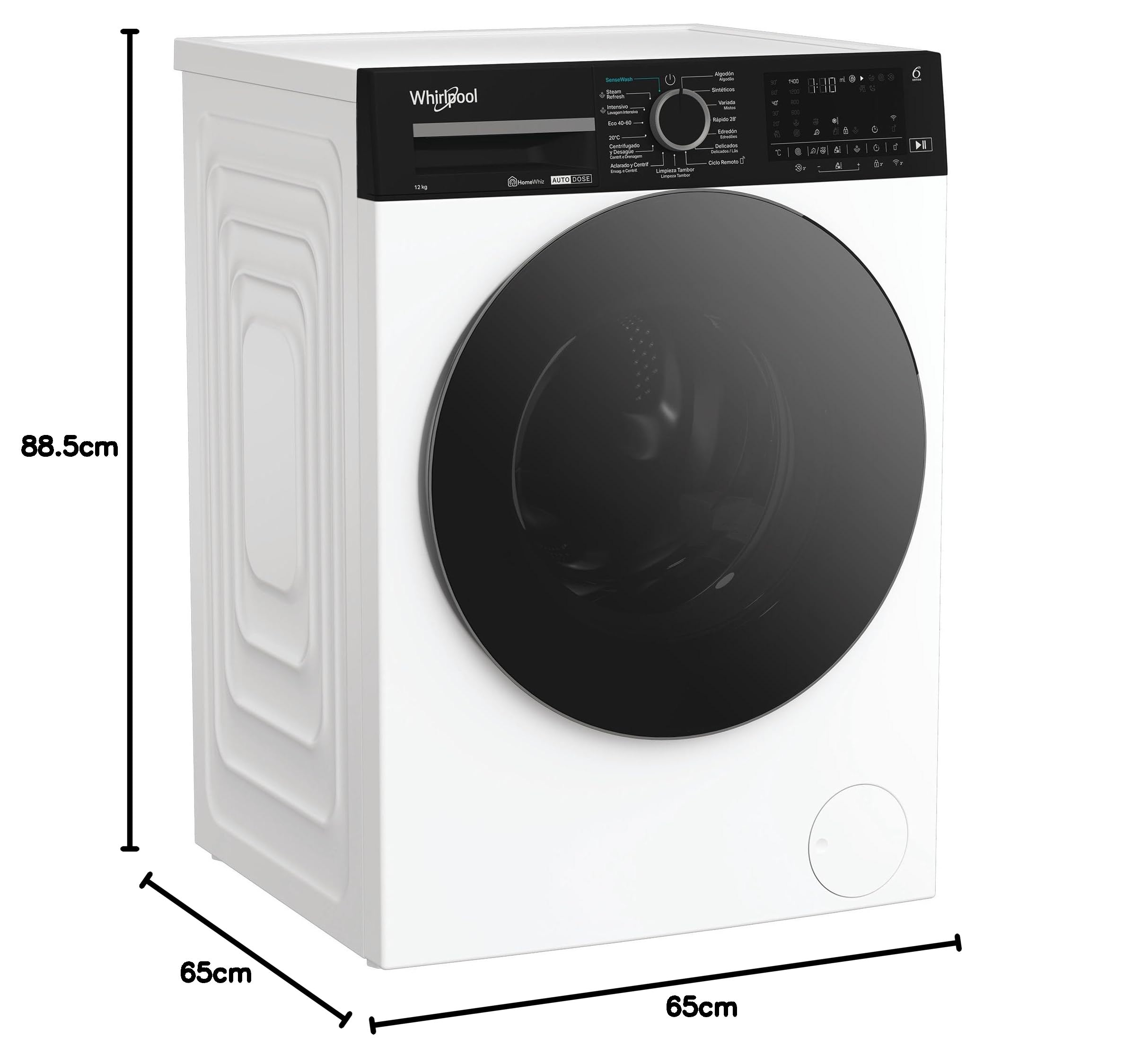 Whirlpool - Lavadora de libre instalación WPM 27W ADS SPT