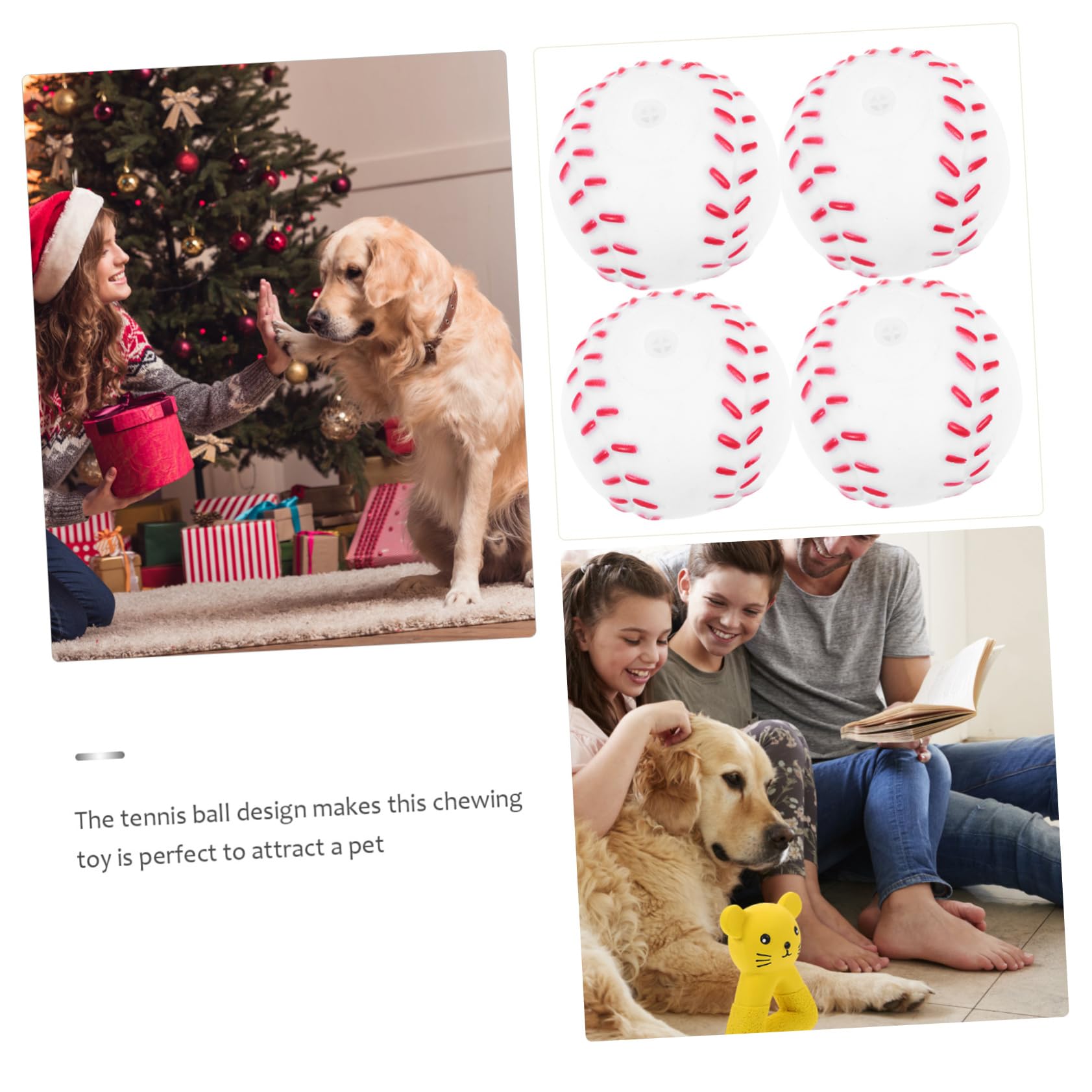 Kisangel 5 Juegos de Juguetes Interactivos para La Dentición de Cachorros Dispensadores de Comida Chirriantes para Perros al Aire 4 Piezas X 5