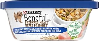 Beneful Wet Dog Food Prepared Meals, Roasted Turkey Medley 283g (8 Pack), Brown