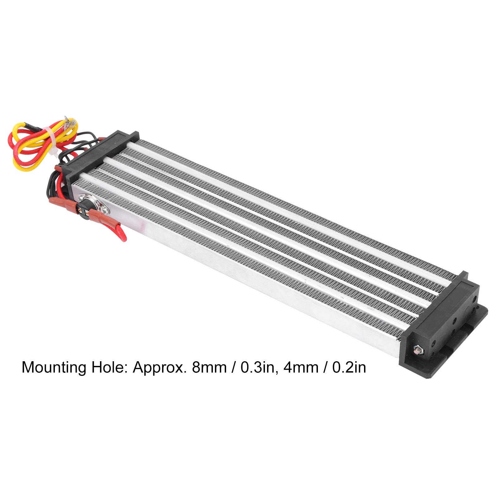 Ausla Calentador de Aire de Cerámica PTC Componente de Calefacción PTC Aislado AC220V 2500W Tubo de Aluminio de Temperatura Constante Calor Rápido para Calentador Humidificador Secador Ventilador