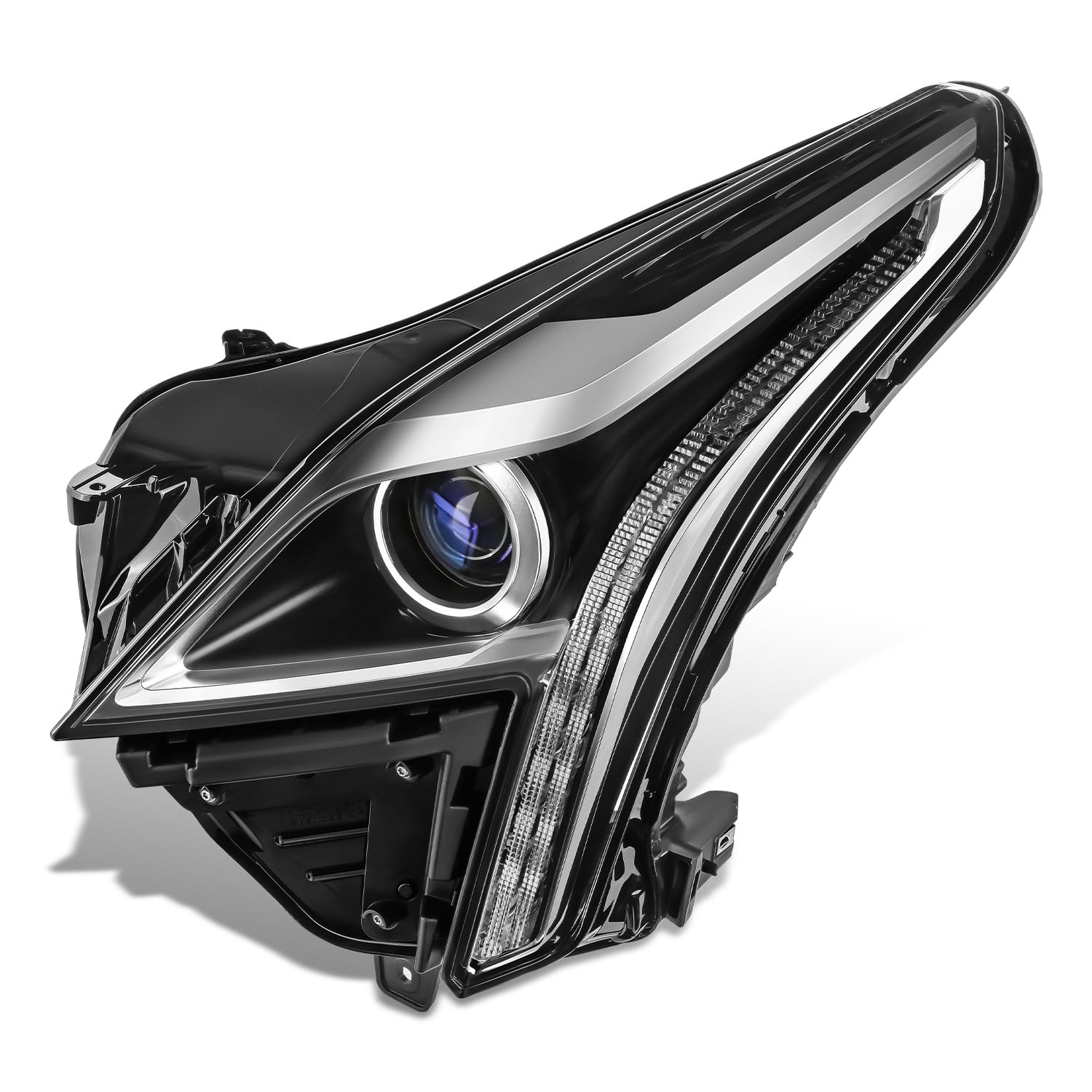 DNA MOTORING Left OE Style Headlight Compatible with 2017-2019 Cadillac XT5 Halogen Models,OEM-HL-0231-L