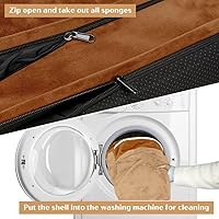 Vista 30 de Comfort Expression - Cama ortopédica para perros extragrandes, 53 x 42 pulgadas, cama impermeable y de apoyo de espuma con cojines removibles