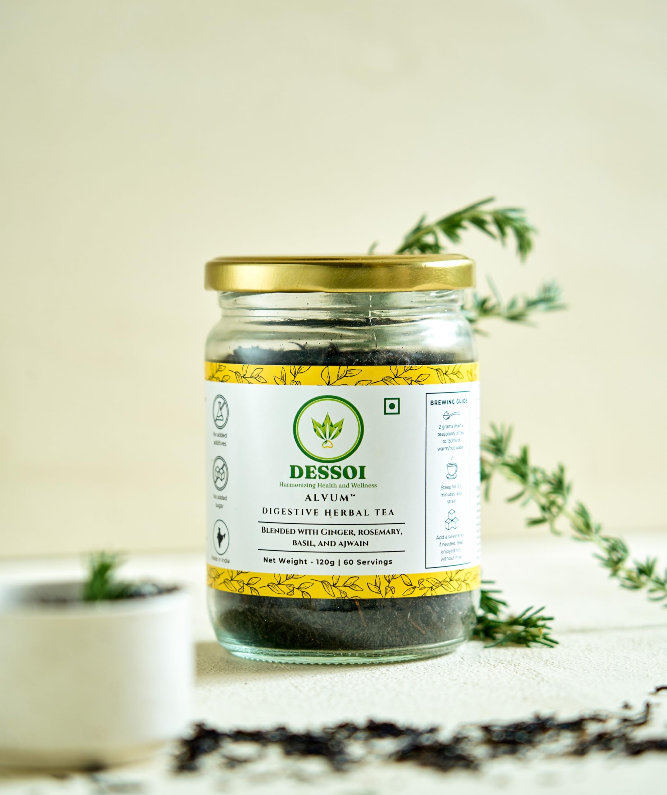 See full amazon price history chart for Dessoi Alvum Tea Combo | Herbal Tea, Digestion Tea for Gut Health, Bloating, Acidity, Ginger, Rosemary, Ajwain and Basil - Pack of 2 | 120g - 60 servings | Low Caffeine, Brewed Iced or Hot Dessoi Alvum Tea Combo | Herbal Tea, Digestion Tea for Gut Health, Bloating, Acidity, Ginger, Rosemary, Ajwain and Basil - Pack of 2 | 120g - 60 servings | Low Caffeine, Brewed Iced or Hot (B0D72LT94P) Amazon Price History, Amazon Price Tracker
