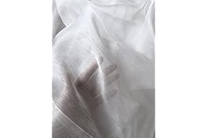 WARM HOME DESIGNS 4 Yards Pure White Linen