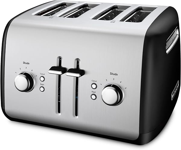 KitchenAid 4 Slice Manual Lift Toaster KMT4115OB, Onyx Black