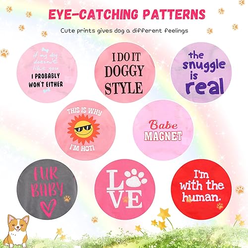 Miniatura 9 de 8 piezas de camisas para mascotas, camisas para cachorros, camisa suave para perro, camisetas lindas para perro, sudaderas para el día de San