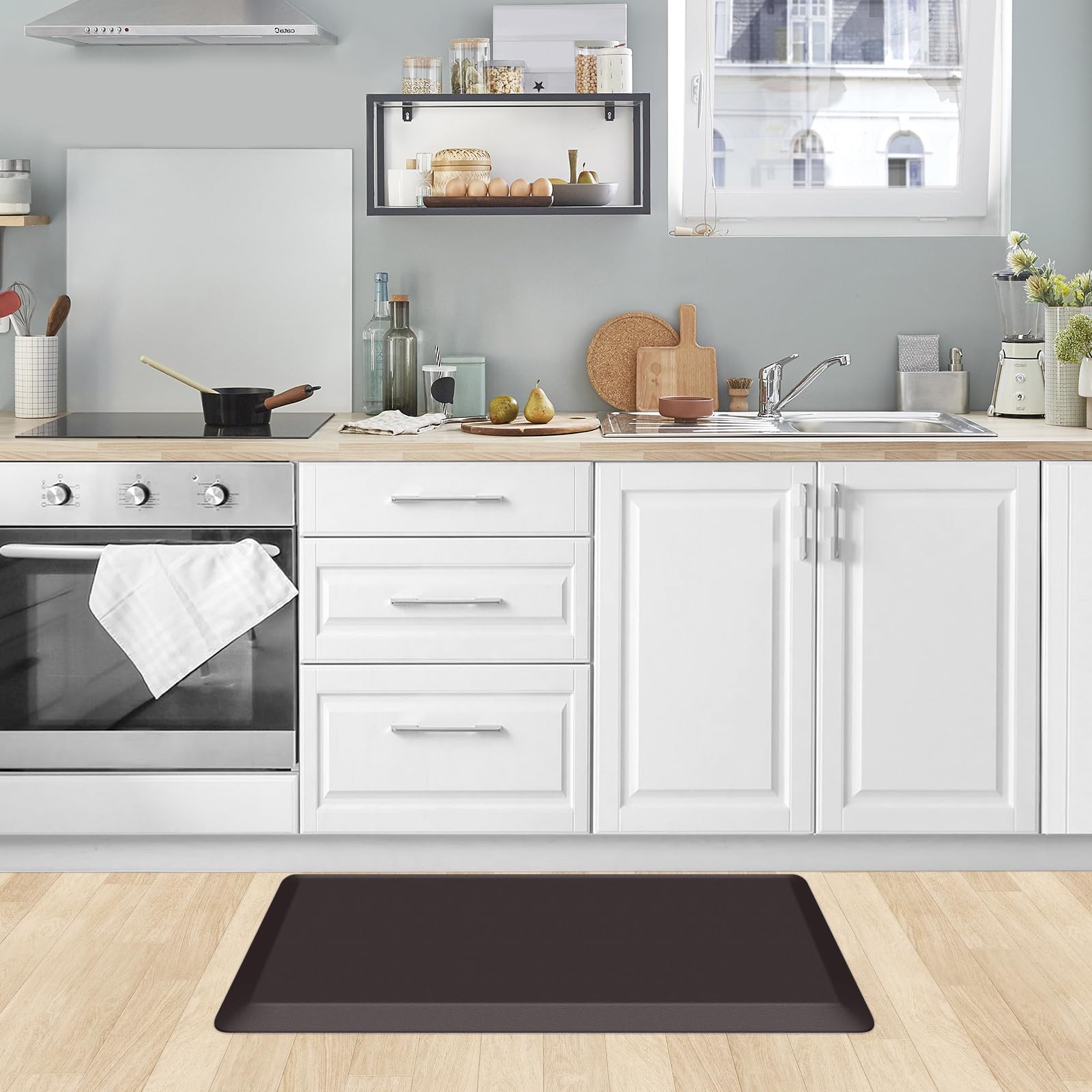 KitchenClouds Mata kuchenna antyzmęczeniowa antypoślizgowa podkładka na biurko podłoga wygodna mata kuchenna do zlewu biurowego (44 x 71-2 cm)