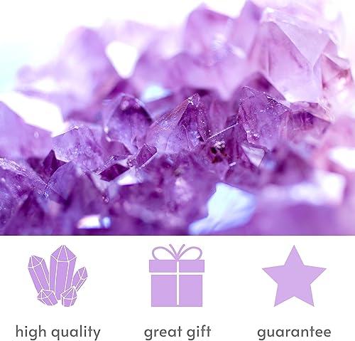 Miniatura 7 de Mineralist Colección de trozos de amatista, cristales naturales de amatista, amatista cruda, piedras curativas de cueva de geoda de amatista real,