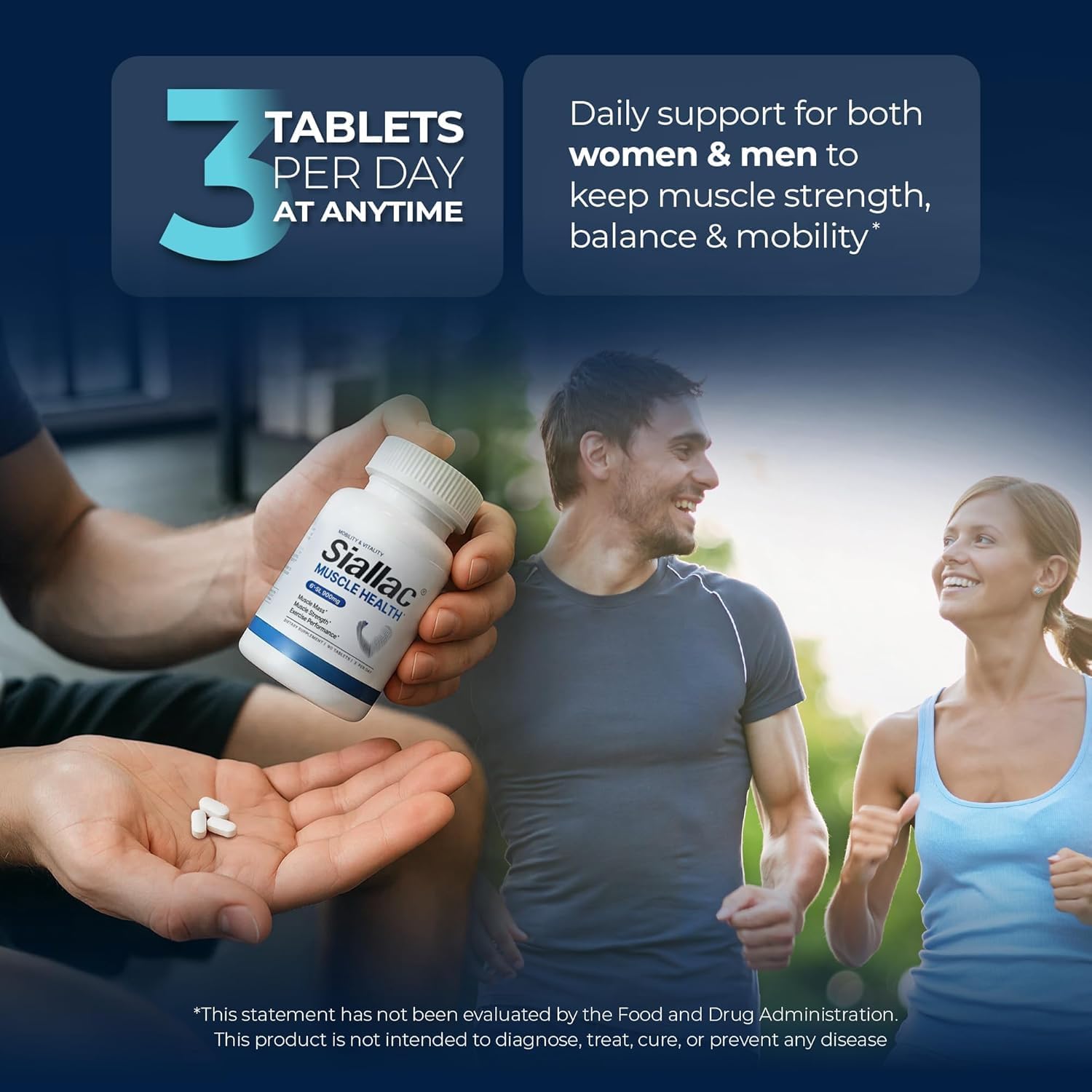 Muscle Health - Made in USA - Enhance Muscle Mass & Strength, Fast Workout Recovery, Reduce Fatigue & Boost Exercise Performance, 6-Sialyllactose (6-SL), 900mg, 90 Tablets - Image 7