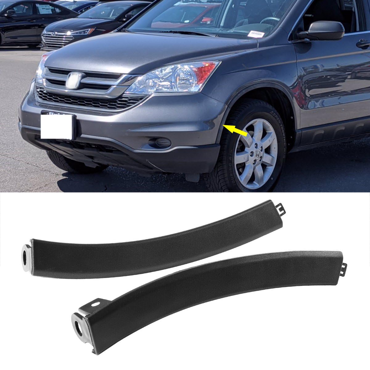 Moldura de guardabarros delantero para Honda CR-V (2007, 2008, 2009, 2010, 2011), lado izquierdo y derecho, 71103SWA000, HO1088114, HO108911, 71108SWA000