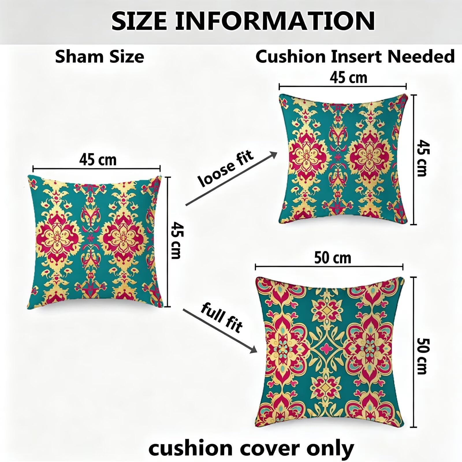 Outdoor Kissen Blau Kissenbezug 80x80 2er Set Samt Dekokissen 0K-42
