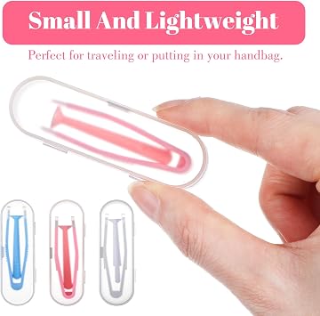 6PCS Contact Tool Remover And Inserter,Portable Contact Lens Remover, Contacts Lenses Applicator Tool with Tweezers Suction Stick Storage Case, for Remove Artificial Eyes Scleral Lenses