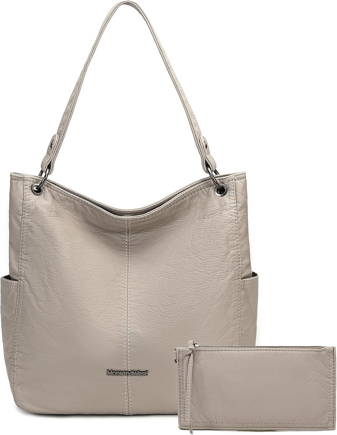 Montana West Hobo Purses for Women Soft Top Handle Shoulder Bag with Wallet Set