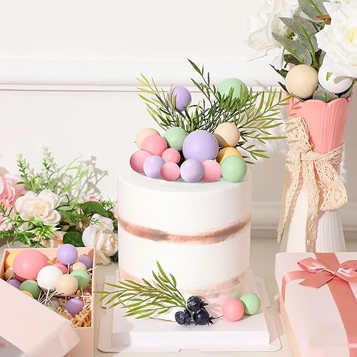 Miniatura 3 de Tondiamo 108 bolas para decoración de tartas, globos, decoración de cupcakes, decoración de pasteles de espuma, decoración para bodas, aniversarios,