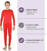 Vista 43 de Rocky Ropa interior térmica para niños, ropa interior larga para niños, capa base para clima frío/esquí Jade