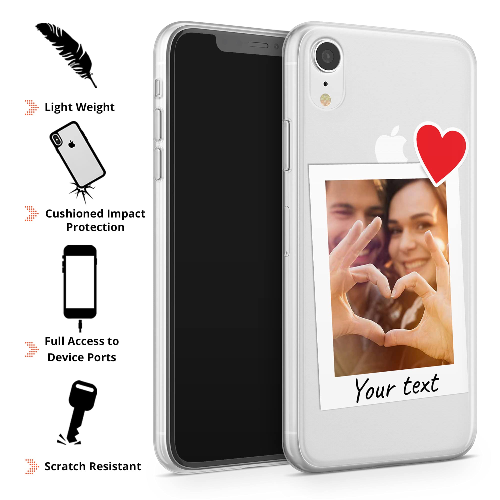 Custodia personalizzata per iPhone 7 Plus/8 Plus, in gel morbido