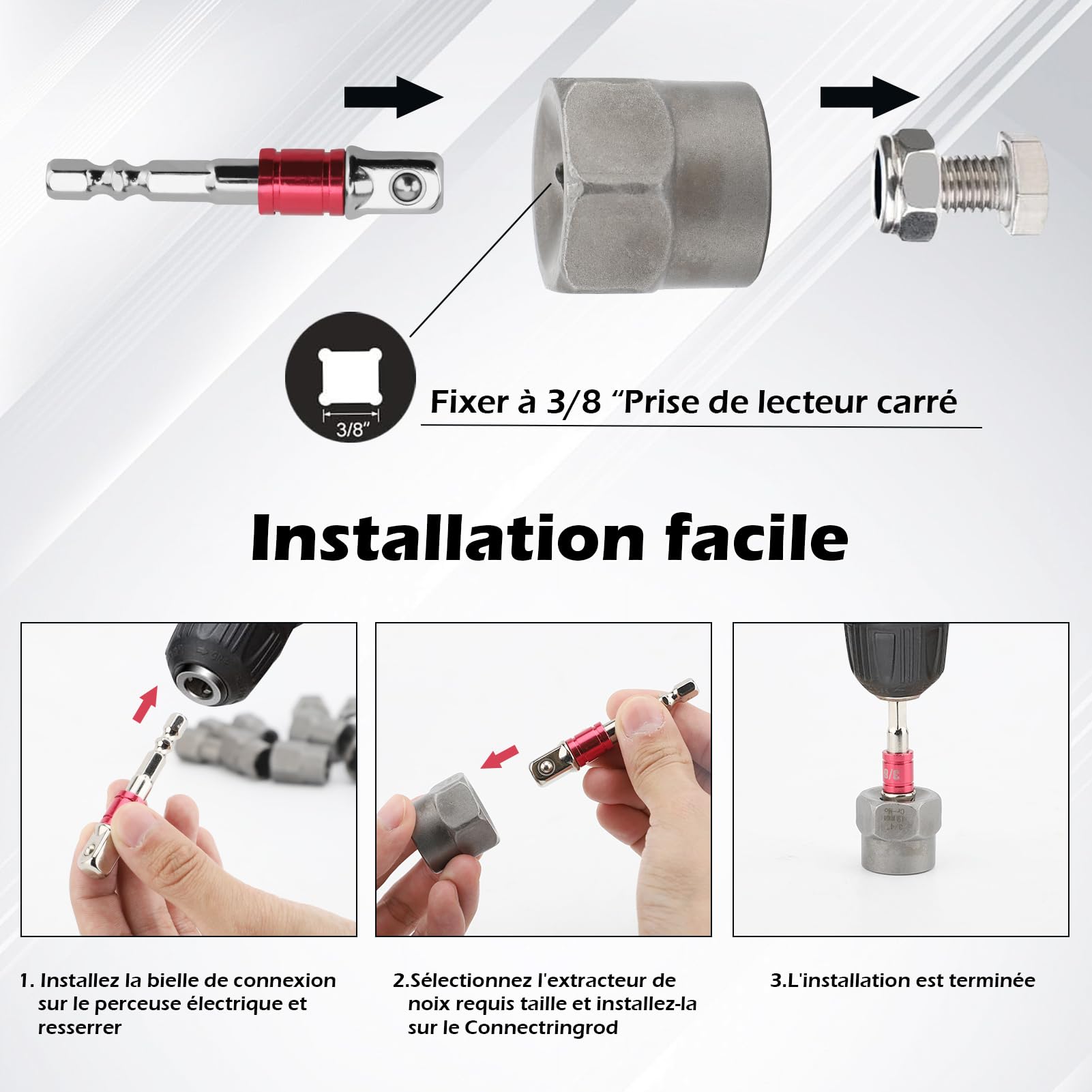 14 Pièces Extracteur Ecrou Antivol, Ecrou Antivol Universelle, Extracteur Boulon Antivol, Extracteur De Vis Cassée , Ensemble D'outils De Retrait
