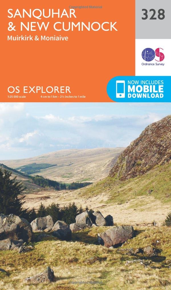 Sanquhar  New Cumnock Map  Muirkirk  Moniaive  Ordnance by Ordnance Survey