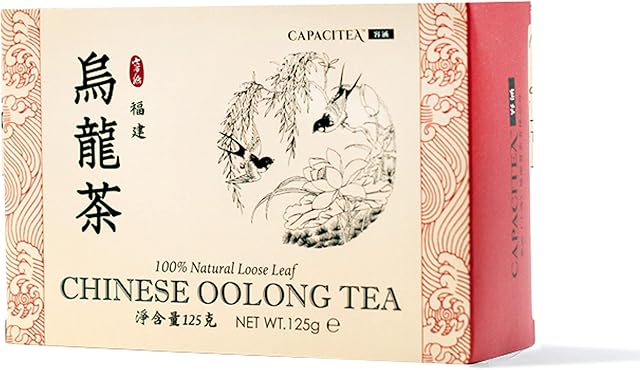 CAPACITEA Boxed Chinese Authentic Oolong Loose Leaf Tea ,Oolong Tea, 125 Gram