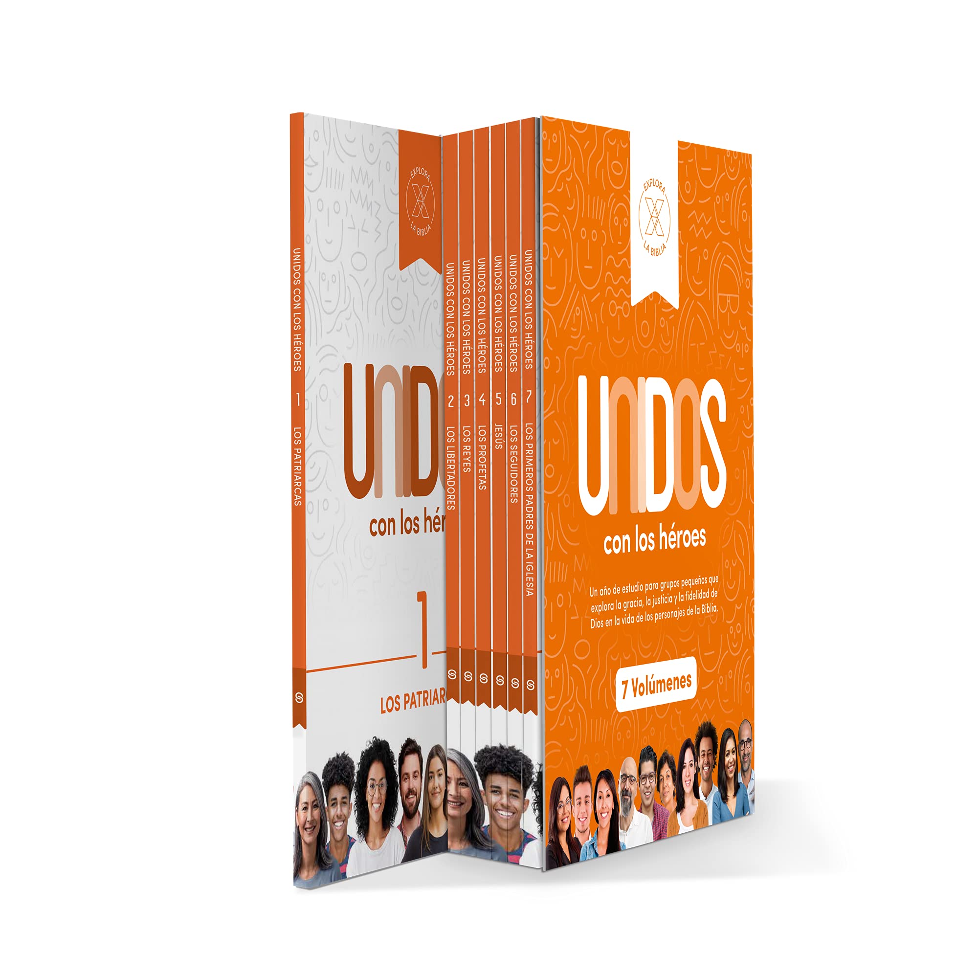 Unidos con los héroes - La serie completa: Un año de estudio que explora a los héroes de la Biblia (Spanish Edition)