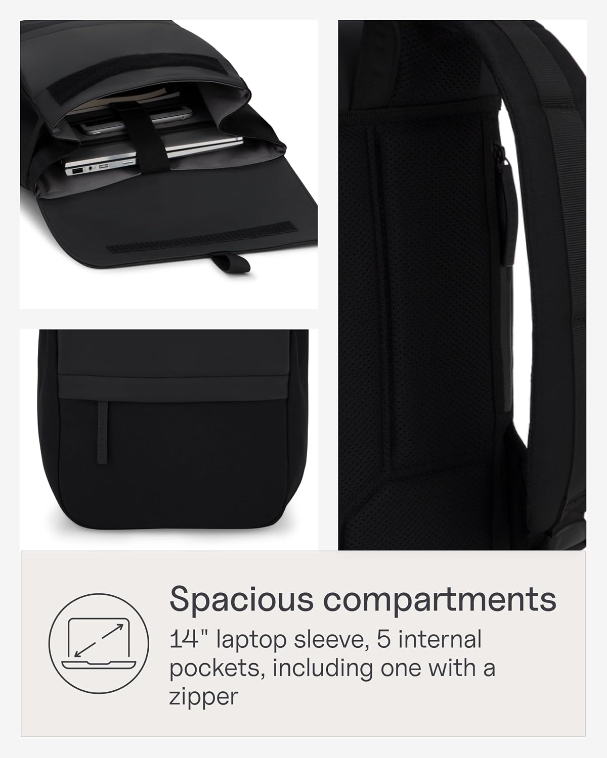 Kapten & Son Fyn All Black Backpack 13 L Daypack & Daily Backpack image 4