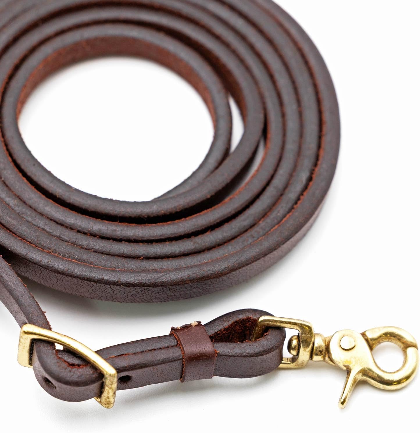 Jeffers Equine LuxeLeather Heavy Oiled Western Leather Horse Reins – Split, Laced & Roping Styles with Tie or Snap Ends for Riding & Training