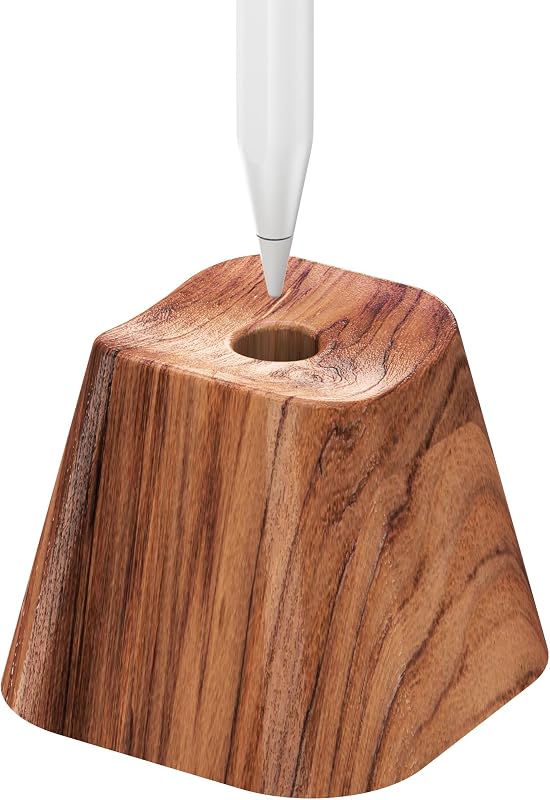Solid wood vertical Pencil 1 2 Holder bracket Compatible with Stylus container. Ballpoint bracket stand Pen rest.Universal pen Racks Protect case and Stylus box-FBZ-M