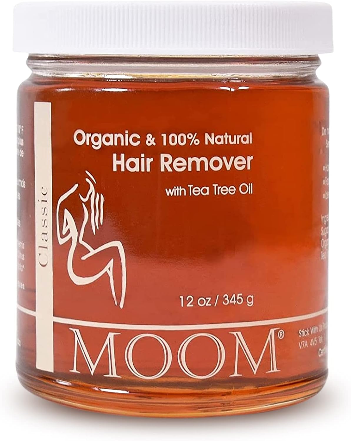 MOOM Organic Hair Remover, AllNatural Sugar Wax for Sensitive Skin