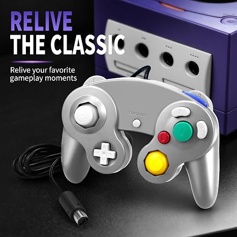CirKa Wired Controller for GameCube/Wii (Silver)