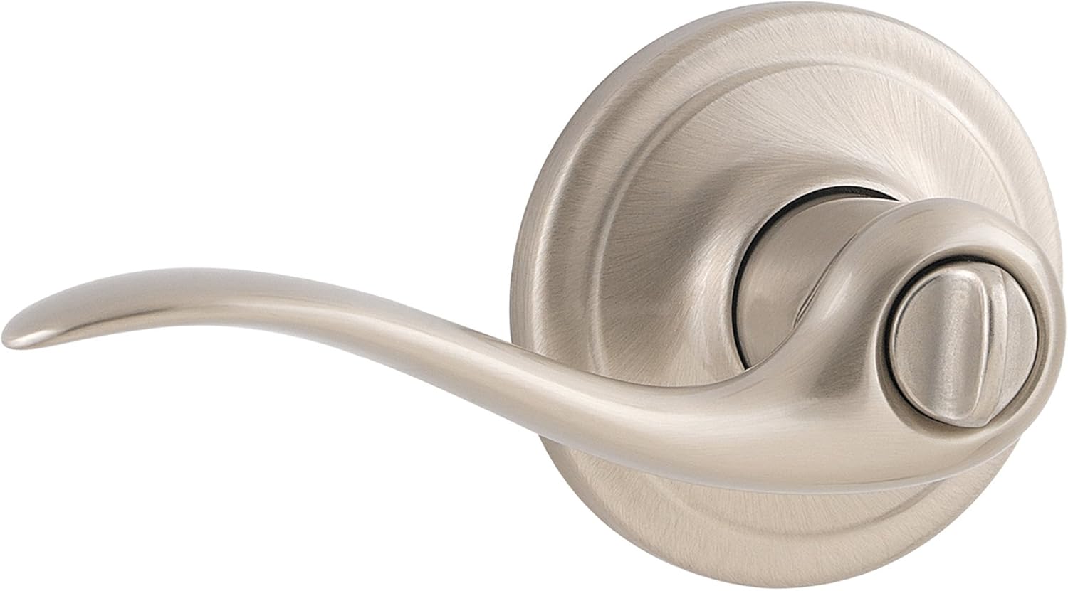 Weiser Lock GLA331 TC15 B 6LS1R1 Toluca Privacy Lever, Satin Nickel
