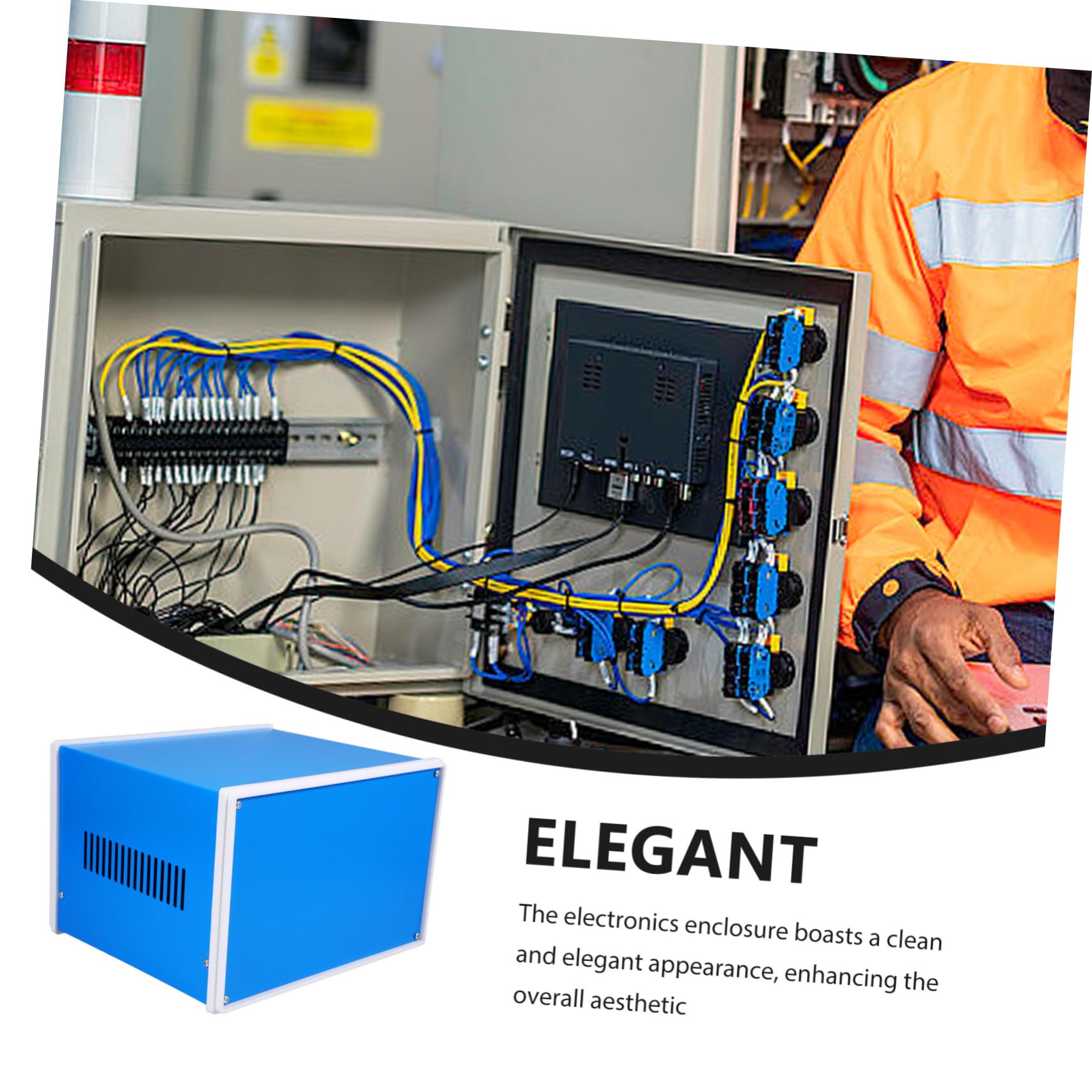 DOITOOL Elektronikgehäuse Metall Anschluss Und Projektbox Aus Eisen Schraubbefestigung Schutzgehäuse Für Messgerät Und Kommunikationsverteiler Für Industrieanlagen