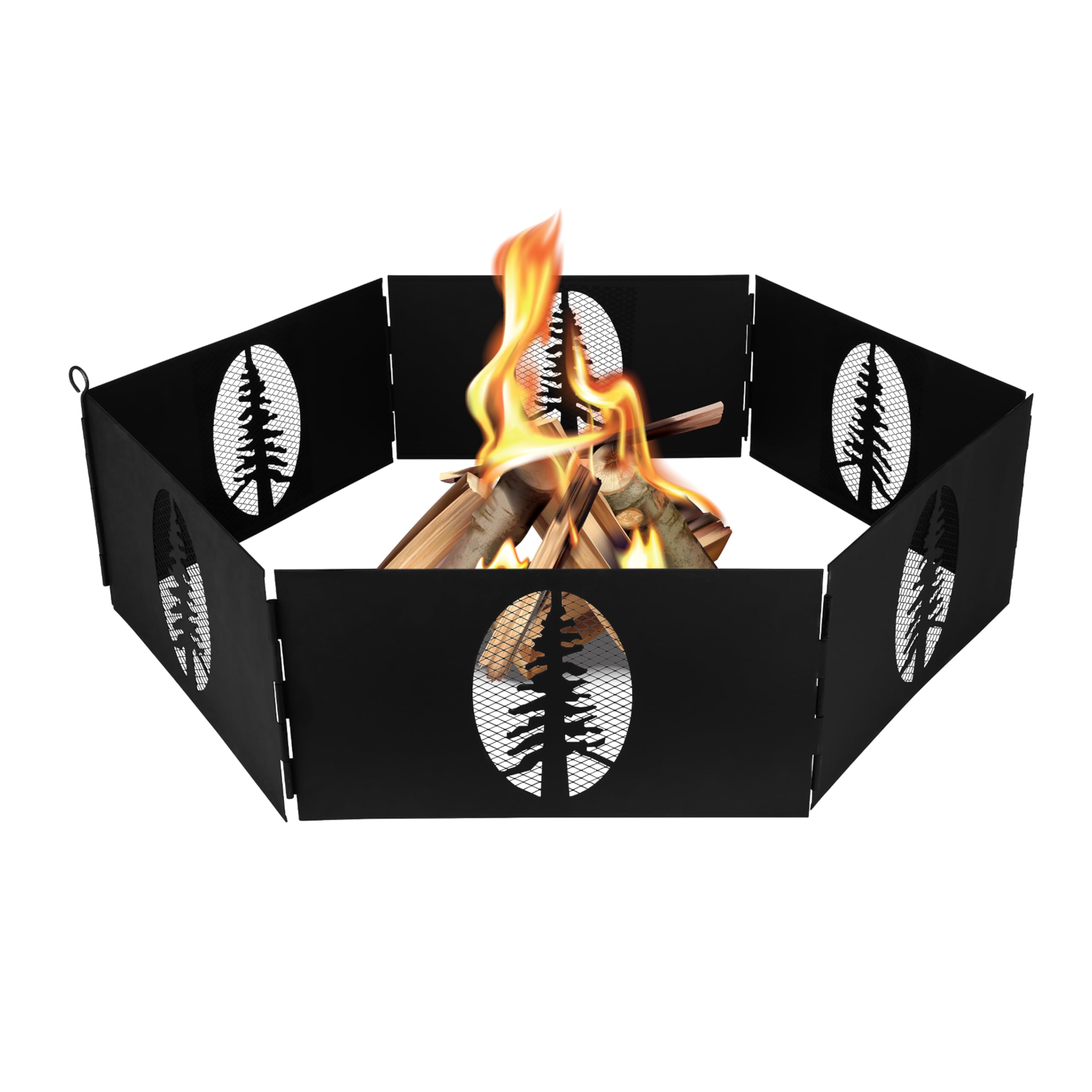 Camco Heavy Duty Steel Campfire Fire Pit Ring