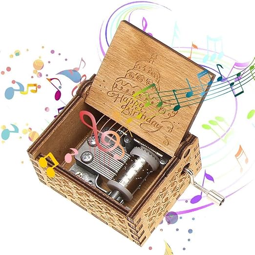 Buy Powlance Wood Happy Birthday Music Box Instrument, Multicolour, 1*music box Online at Low