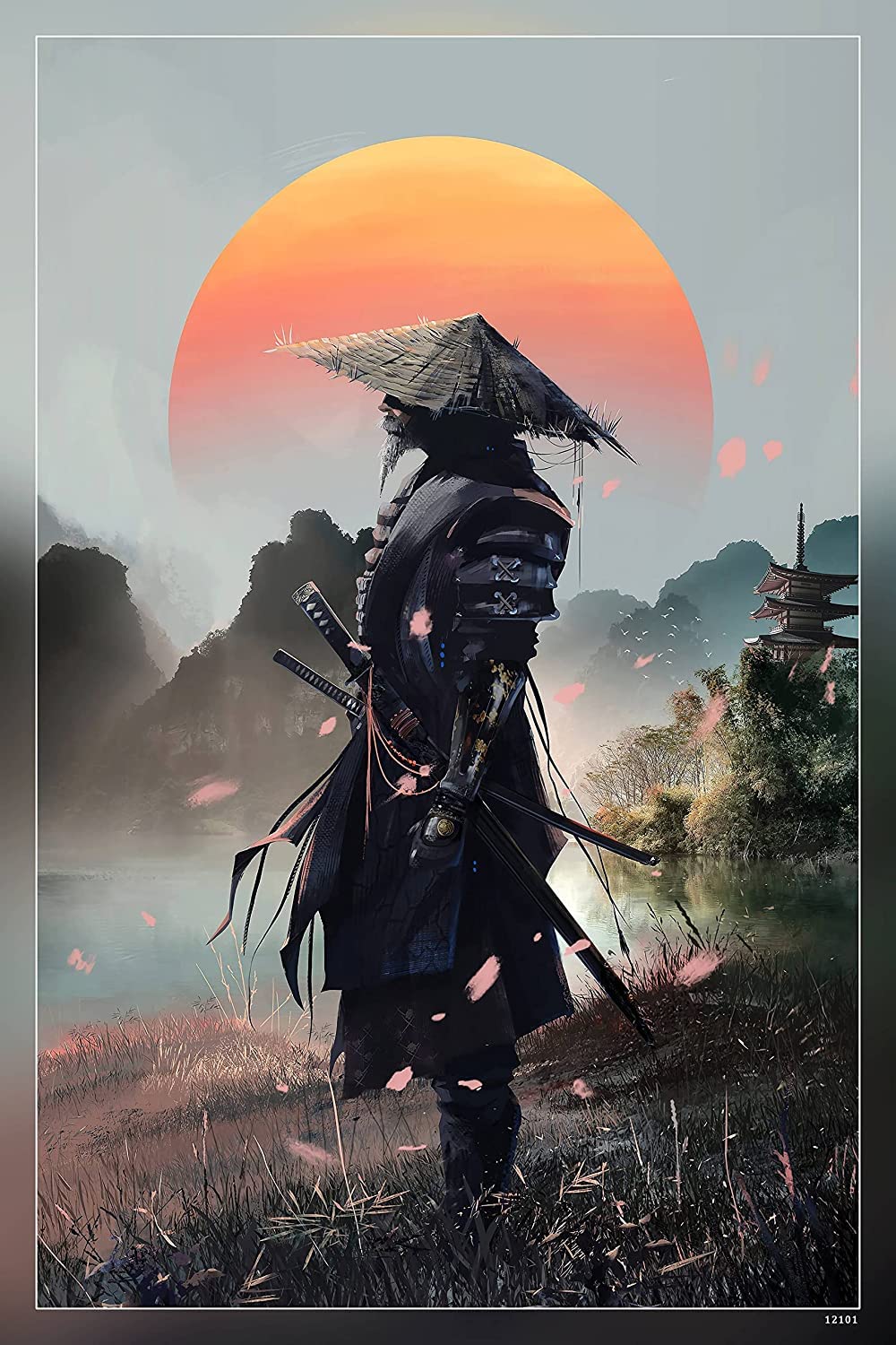RAINFIRE CREATION! Samurai Poster 300 GSM 12x18 Unframed : Amazon