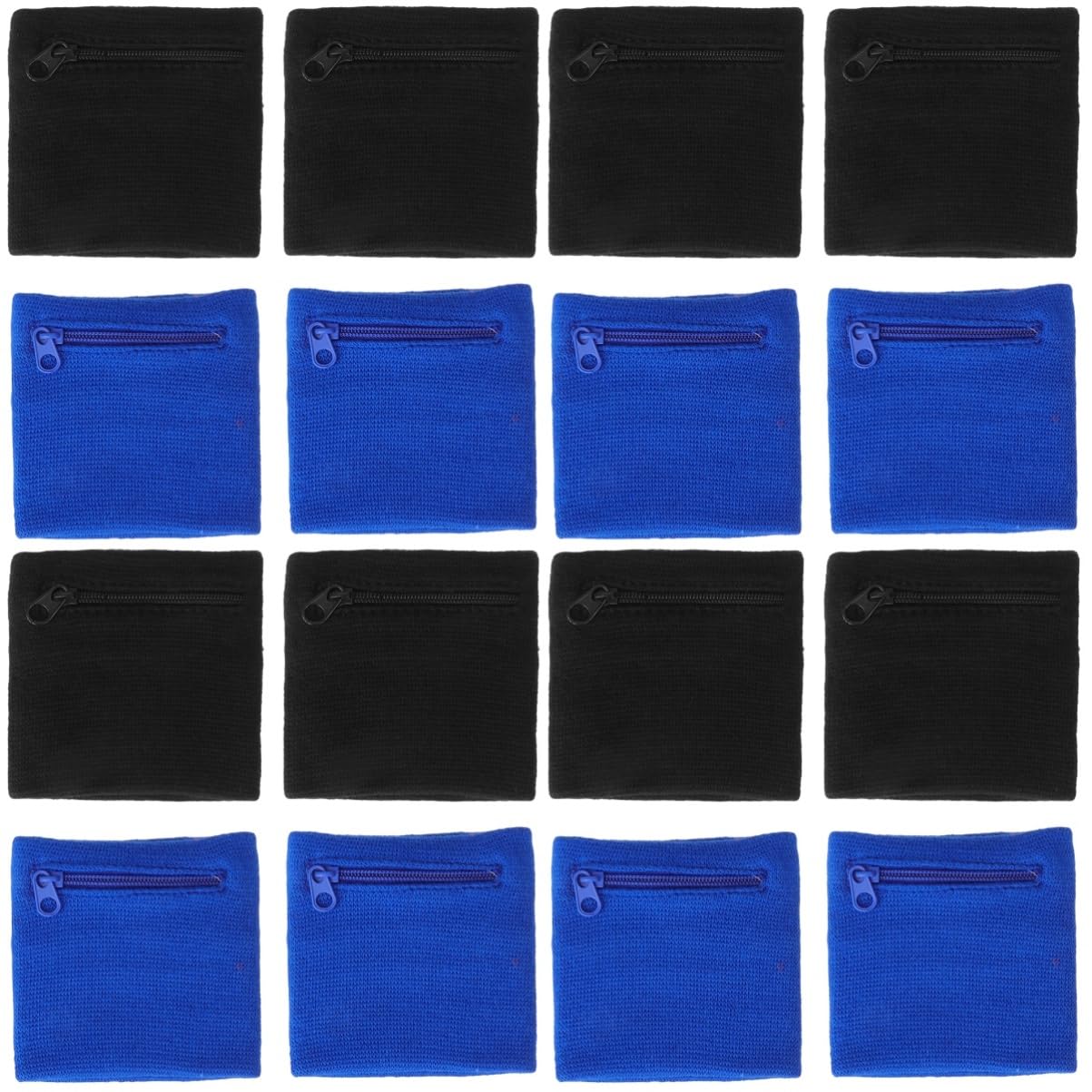 BESPORTBLE 4 Juegos De Muñequeras Transpirables para Ejercicio para Hombre Y Mujer con Bolsillo para Llaves Y Billetera para Actividades Deportivas (4 Unidades)