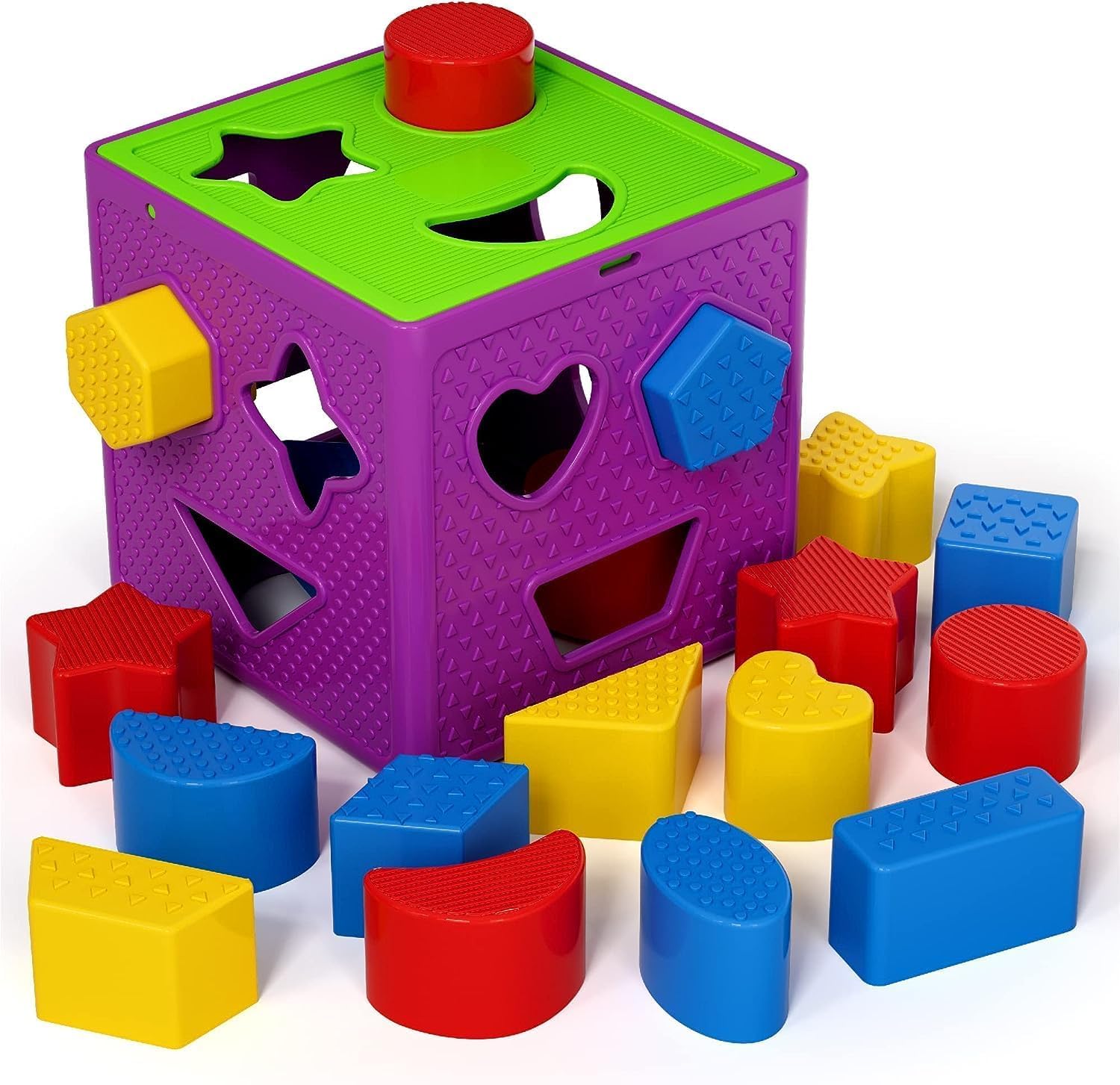 Galaxy Hi-Tech Shape Sorting Cube with 18 Blocks Colorful Activity Toys Baby and Toddler Toy Learning and Educational Toy Sorting and Matching Activity Cube Toy My First Baby Toys Gift for Kids (B0DBV9Q2DJ) Amazon Price History, Amazon Price Tracker