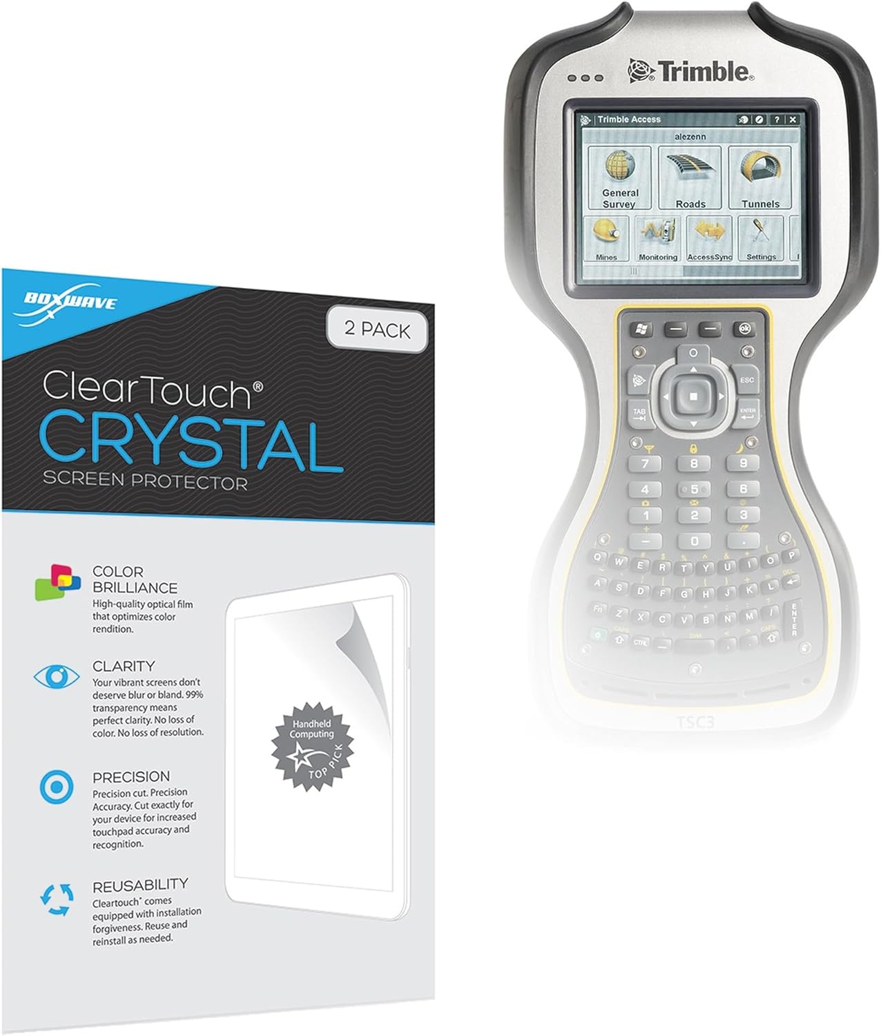 Protector de Pantalla BoxWave ClearTouch para Trimble TSC3 (2 uds)