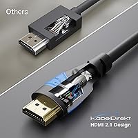Vista 4 de KabelDirekt 197 cable HDMI de 1 pie - TOP Series Negro/Azul