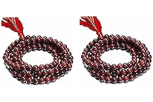 Rose Wood Jaap Mala 108+1 Bead Necklace - Prayer and Meditation Aid