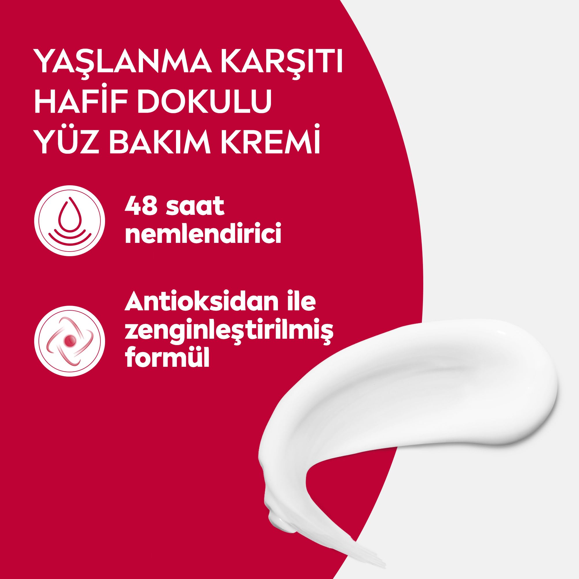 NIVEA Yaşlanma Karşıtı Yüz Kremi 100 ml, 24 Saat Nemlendirici Yüz Kremi, UV Koruması